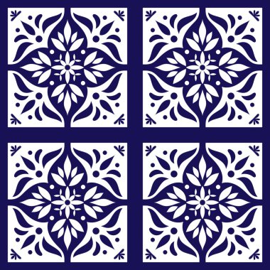 Talavera Meksika fayans tasarlamak vektör 