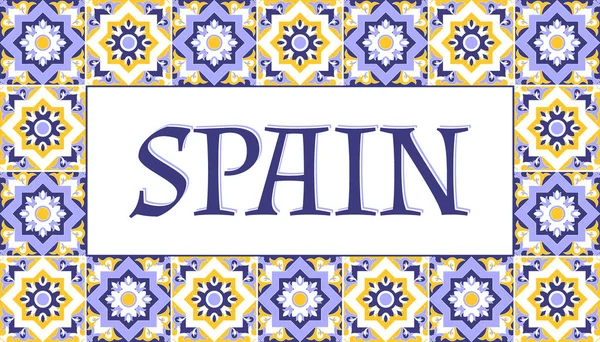 Spain travel banner vector — Stock Vector