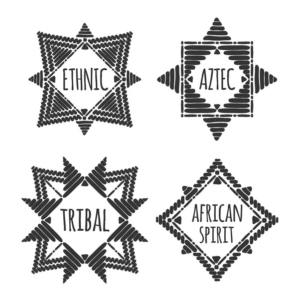 Уникальный вектор логотипа племени — стоковый вектор