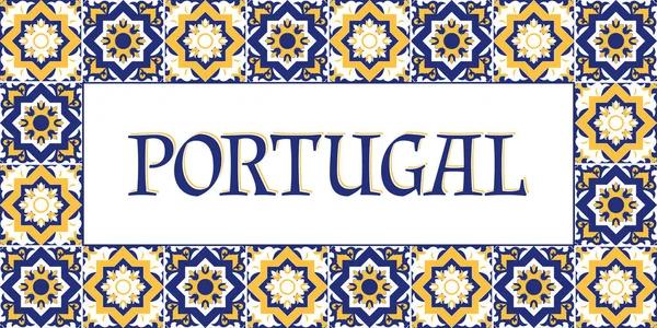 Portugal travel banner vector — Stock Vector