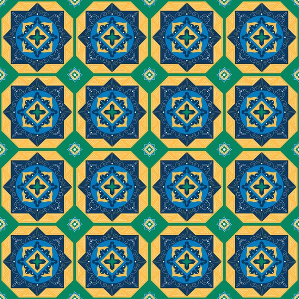 Mexicano azulejos patrón vector — Vector de stock