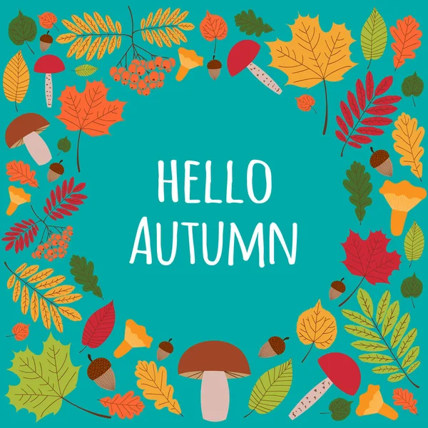 Merhaba sonbahar. Mevsimlik arka plan