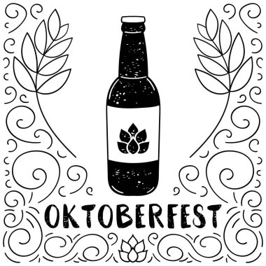 Oktoberfest arka plan vektör Bırahane, parti veya pub