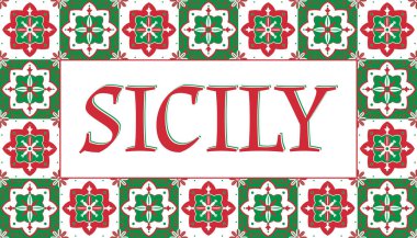 Sicilya seyahat afiş vektör