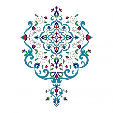 Islam çiçek desenli vektör