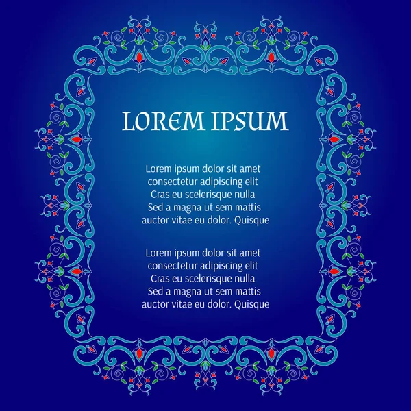 Çiçek sınır düğün vektör çerçeve