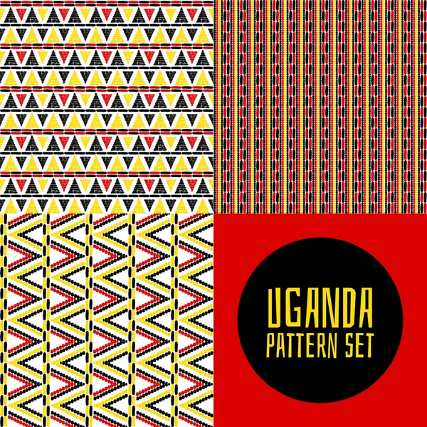 Tourist tribal Uganda vector design. African ethnic print for travel