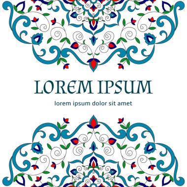 Çiçek arka plan vektör şablonu