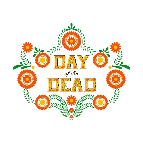 Journée de l’affiche d’illustration vectorielle morts — Image vectorielle