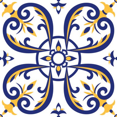 Portekizce fayans tasarlamak vektör