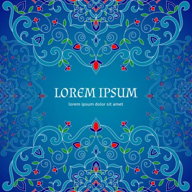 Çiçek arka plan vektör şablonu