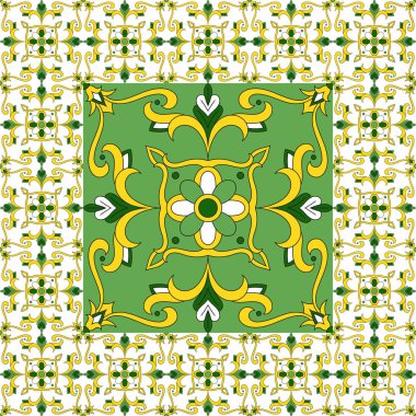 Yeşillik fayans zemin