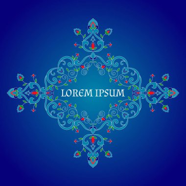 Türk Düğün vektör çerçeve