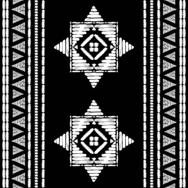 Aztek nakış desen tasarım sorunsuz vektör