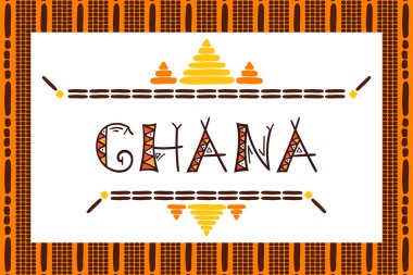 Gana seyahat vektör afiş