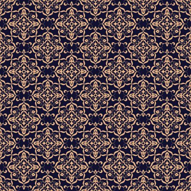 Barok çiçek desenli vektör sorunsuz