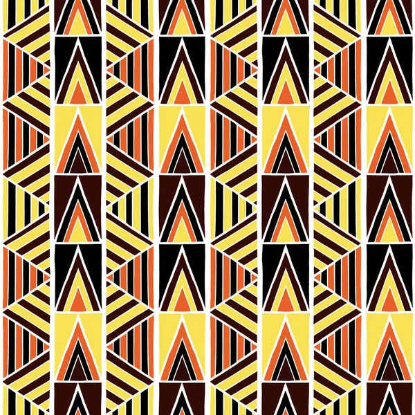 African tribal pattern vector seamless — Stock Vector