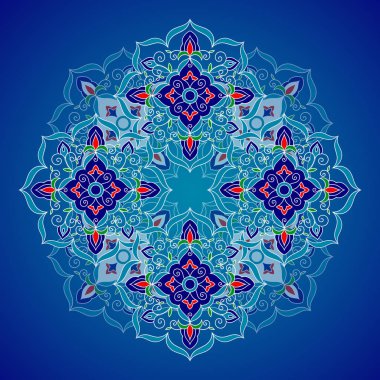 Çiçek desenli vektör öğesi