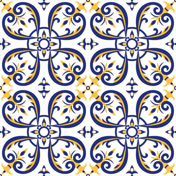 Vecteur de motif carreaux portugais — Image vectorielle