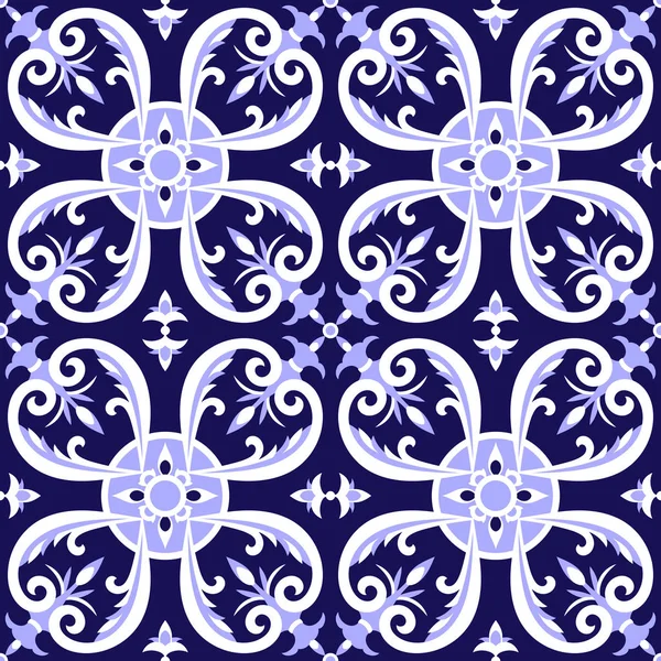 Spanish tiles pattern vector — Stock Vector