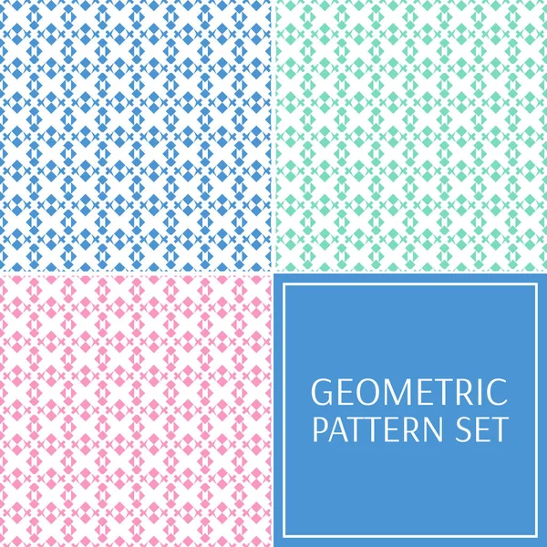 Pastel abstract geometric pattern seamless vector — Stock Vector