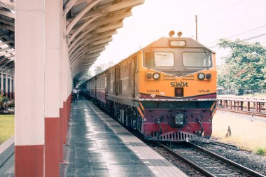 Chiangmai Tayland - 29 Haziran 2017: lokomotif tren Chiangma,