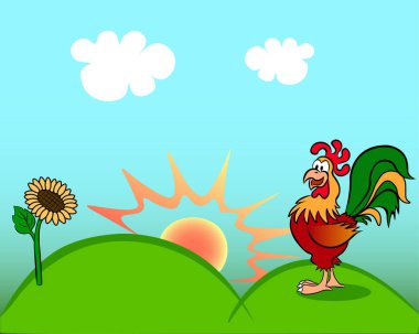 Gündoğumu ve horoz