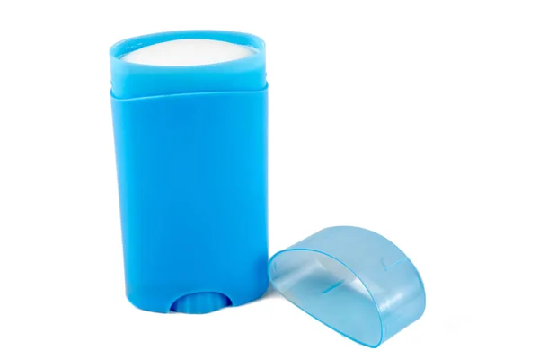 Blue deodorant container Stock Image