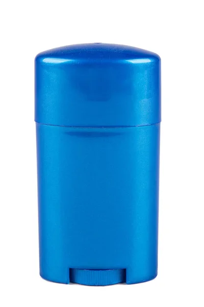 Blue deodorant container Stock Photo