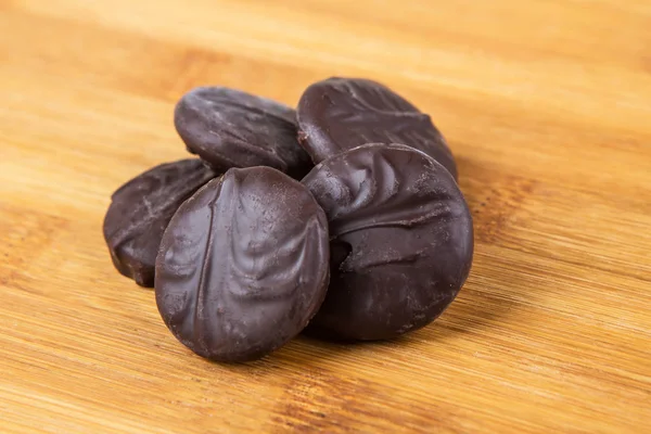 Peppermints covered in chocolate — Stock Photo, Image