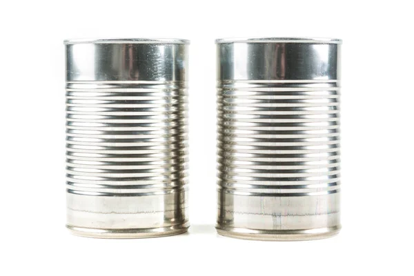 Two tin cans — Stock Photo, Image