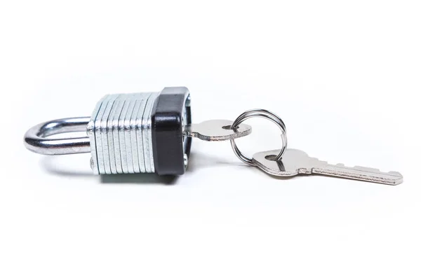 Hänglås och nycklar — Stockfoto