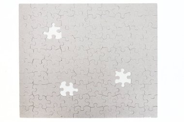 Boş bulmaca kısmen tamamlandı 