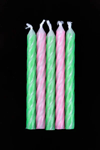 Assorted colored candles — Stock Photo, Image