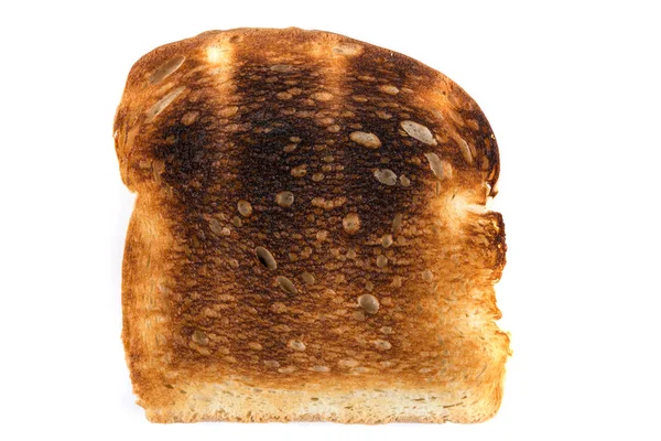 Спалений цільний зерновий тост — стокове фото