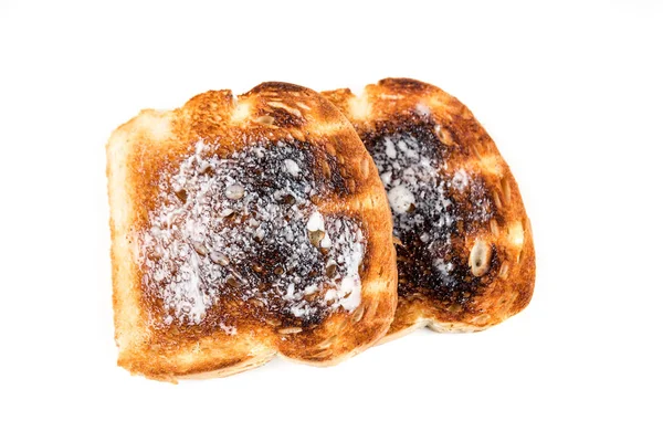 Toast integrale bruciato — Foto Stock