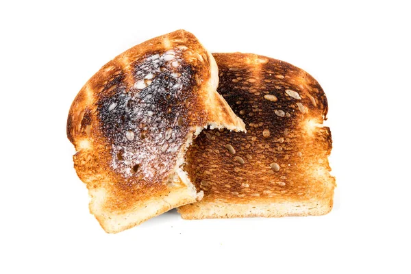 Bütün tahıl tost yandı — Stok fotoğraf