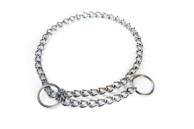 Gümüş metal boğma zincir köpek için