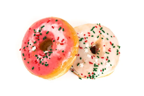 Raised frosted donuts — Stock Photo, Image