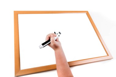 Kuru bir yazma çocuk kurulu silmek