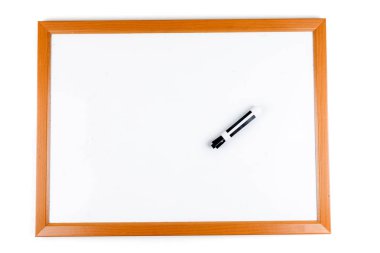 Boş kuru silmek kurulu marker ile