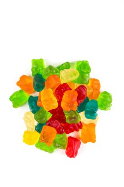 Yeşil sarı kırmızı mavi şeker