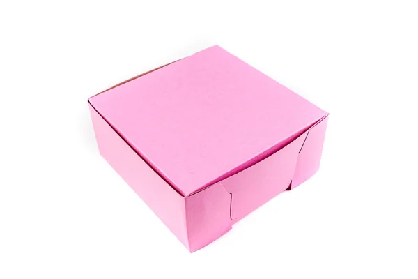 Kotak donat pink — Stok Foto