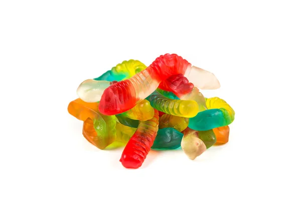 Monivärinen gummy matoja — kuvapankkivalokuva