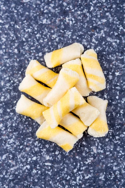 Chupetas de bolacha com sabor a limão — Fotografia de Stock