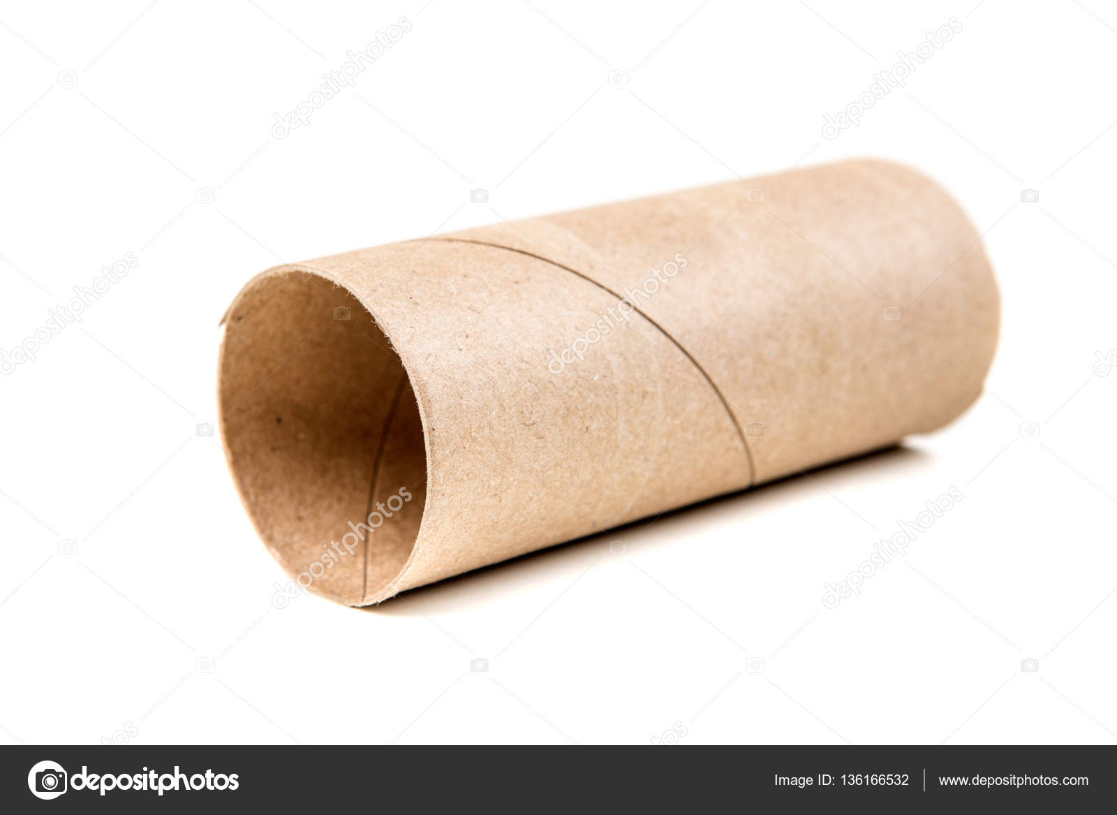 Single empty toilet paper roll Stock Photo by ©Ecummings00 136166532
