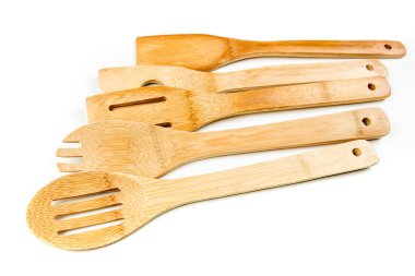 Bambu mutfak eşyaları kümesi 