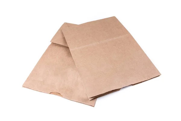 Обычные пакеты из коричневой бумаги — стоковое фото