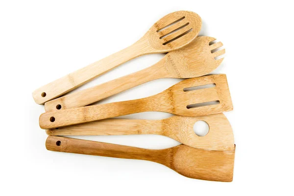 Set of bamboo utensils — Stock Photo, Image