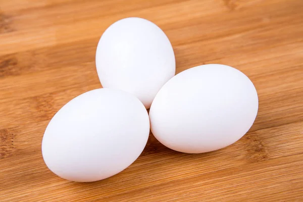 Whole white eggs — Stock Photo, Image